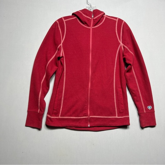 Kuhl Full Zip Hoodie Sweatshirt Jacket Womens Size Small Red - Picture 1 of 11